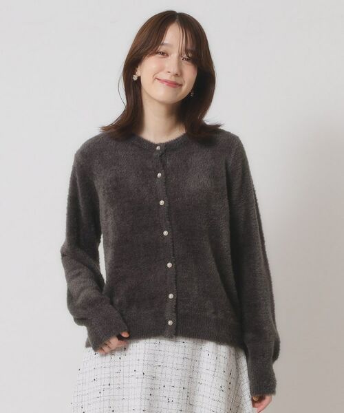 ITS'DEMO / イッツデモ カーディガン・ボレロ | 【手洗い可】フェザーヤーンクルーカーディガン | 詳細17