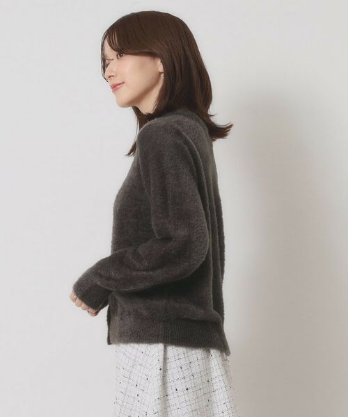 ITS'DEMO / イッツデモ カーディガン・ボレロ | 【手洗い可】フェザーヤーンクルーカーディガン | 詳細18