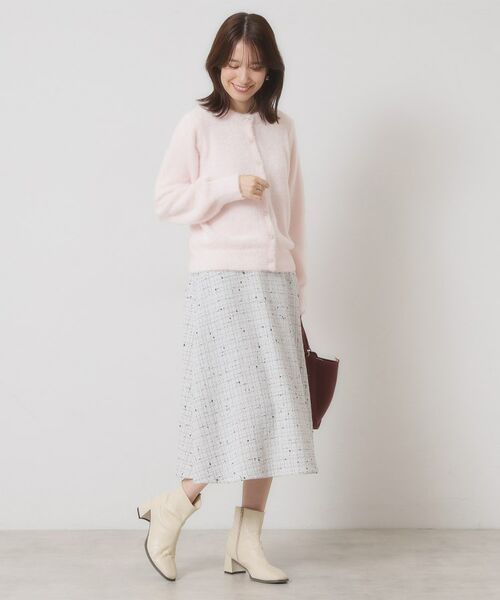 ITS'DEMO / イッツデモ カーディガン・ボレロ | 【手洗い可】フェザーヤーンクルーカーディガン | 詳細7