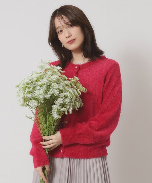 ITS'DEMO / イッツデモ カーディガン・ボレロ | 【手洗い可】フェザーヤーンクルーカーディガン | 詳細9