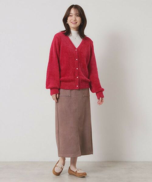 ITS'DEMO / イッツデモ カーディガン・ボレロ | 【手洗い可】フェザーヤーンVカーディガン | 詳細14
