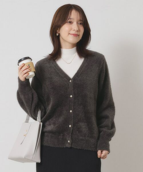 ITS'DEMO / イッツデモ カーディガン・ボレロ | 【手洗い可】フェザーヤーンVカーディガン | 詳細5
