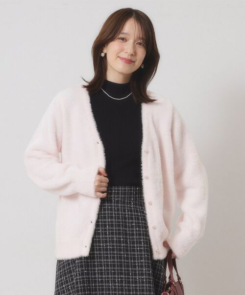 ITS'DEMO / イッツデモ カーディガン・ボレロ | 【手洗い可】フェザーヤーンVカーディガン | 詳細9