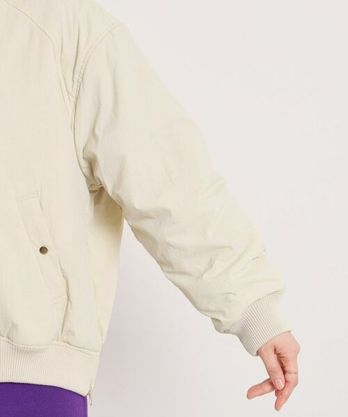 ITS'DEMO / イッツデモ レザーブルゾン・ジャケット | バックシャーリングMA－1 | 詳細16