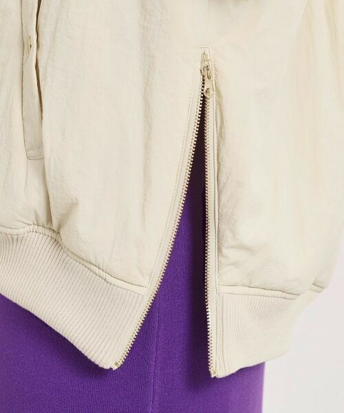 ITS'DEMO / イッツデモ レザーブルゾン・ジャケット | バックシャーリングMA－1 | 詳細19