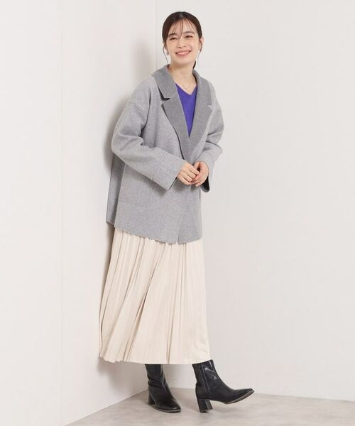 ITS'DEMO / イッツデモ その他アウター | 裏リブミディ丈ダブルコート | 詳細10