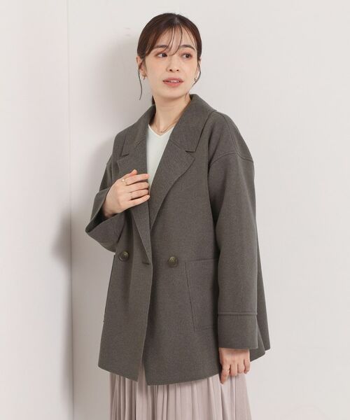 ITS'DEMO / イッツデモ その他アウター | 裏リブミディ丈ダブルコート | 詳細12