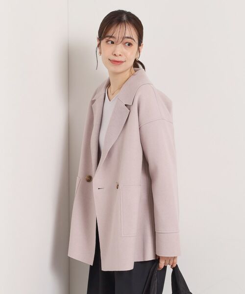 ITS'DEMO / イッツデモ その他アウター | 裏リブミディ丈ダブルコート | 詳細16