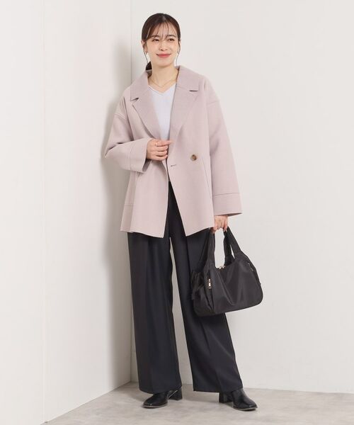 ITS'DEMO / イッツデモ その他アウター | 裏リブミディ丈ダブルコート | 詳細18