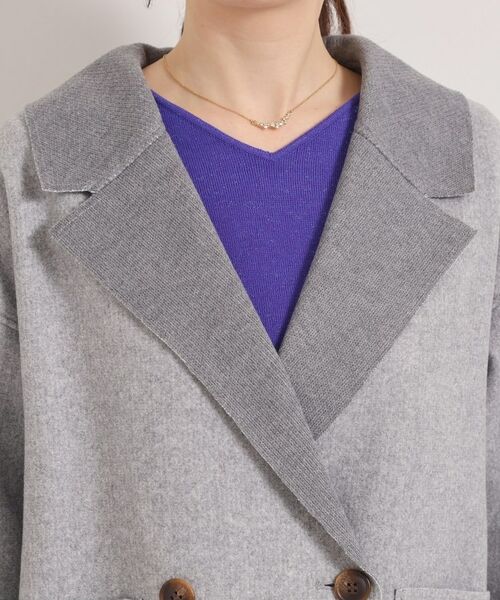 ITS'DEMO / イッツデモ その他アウター | 裏リブミディ丈ダブルコート | 詳細23