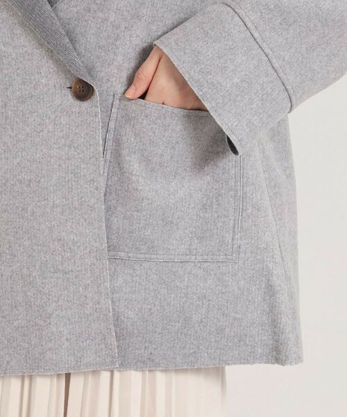 ITS'DEMO / イッツデモ その他アウター | 裏リブミディ丈ダブルコート | 詳細25