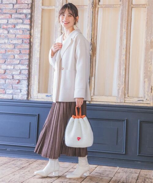 ITS'DEMO / イッツデモ その他アウター | 裏リブミディ丈ダブルコート | 詳細3