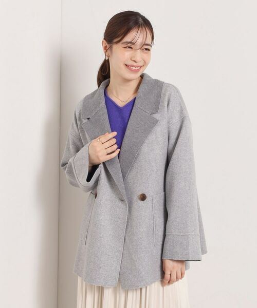 ITS'DEMO / イッツデモ その他アウター | 裏リブミディ丈ダブルコート | 詳細8