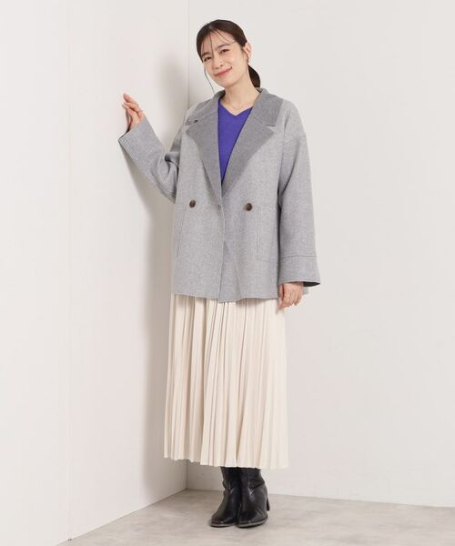 ITS'DEMO / イッツデモ その他アウター | 裏リブミディ丈ダブルコート | 詳細9