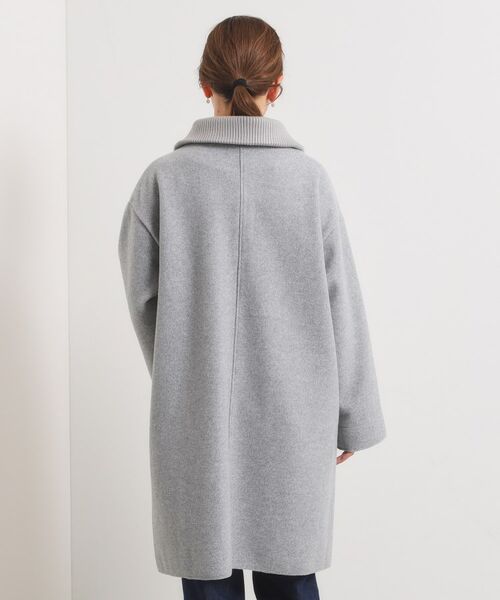ITS'DEMO / イッツデモ ステンカラーコート | 裏リブ衿付きコート | 詳細26