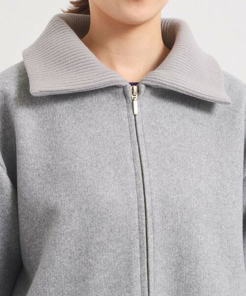 ITS'DEMO / イッツデモ ステンカラーコート | 裏リブ衿付きコート | 詳細27