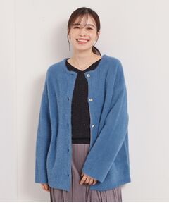 ITS'DEMO / イッツデモ カーディガン・ボレロ | 【手洗い可】フェザーWフェイスコーディガン