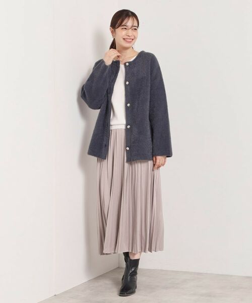 ITS'DEMO / イッツデモ カーディガン・ボレロ | 【手洗い可】フェザーWフェイスコーディガン | 詳細12