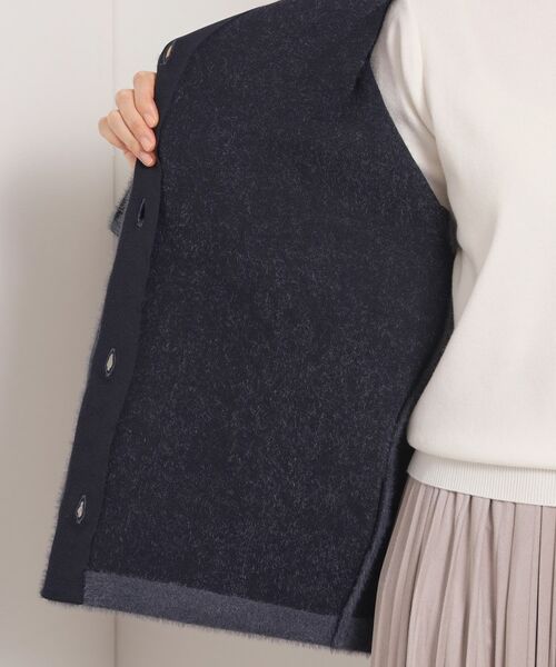 ITS'DEMO / イッツデモ カーディガン・ボレロ | 【手洗い可】フェザーWフェイスコーディガン | 詳細14