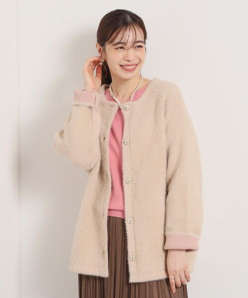 ITS'DEMO / イッツデモ カーディガン・ボレロ | 【手洗い可】フェザーWフェイスコーディガン | 詳細16