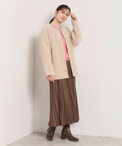 ITS'DEMO / イッツデモ カーディガン・ボレロ | 【手洗い可】フェザーWフェイスコーディガン | 詳細17