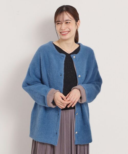 ITS'DEMO / イッツデモ カーディガン・ボレロ | 【手洗い可】フェザーWフェイスコーディガン | 詳細20