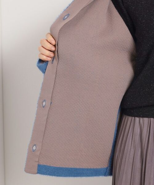 ITS'DEMO / イッツデモ カーディガン・ボレロ | 【手洗い可】フェザーWフェイスコーディガン | 詳細24