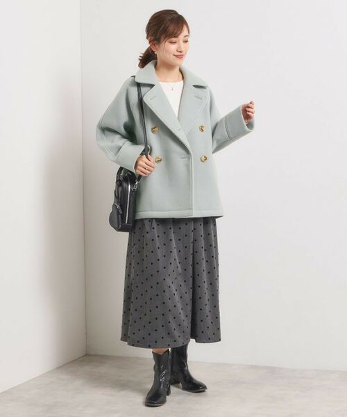 ITS'DEMO / イッツデモ ピーコート | カットメルトンミドル丈コート | 詳細1