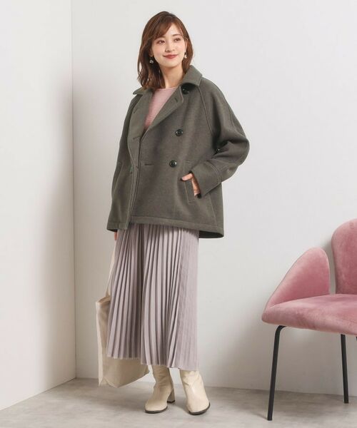 ITS'DEMO / イッツデモ ピーコート | カットメルトンミドル丈コート | 詳細5