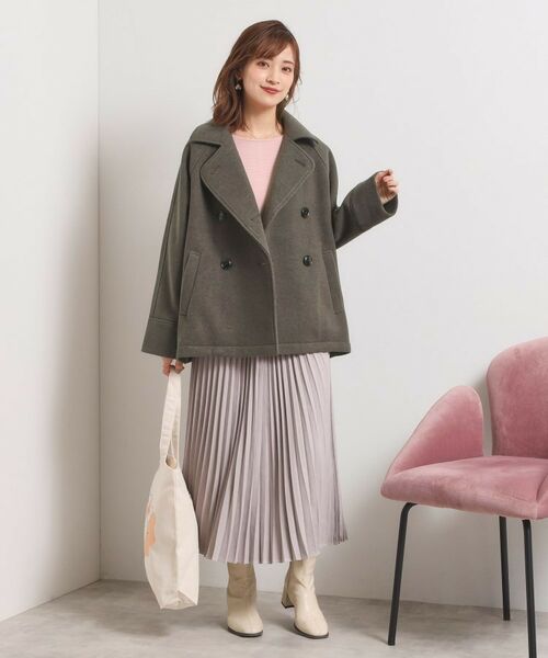 ITS'DEMO / イッツデモ ピーコート | カットメルトンミドル丈コート | 詳細6