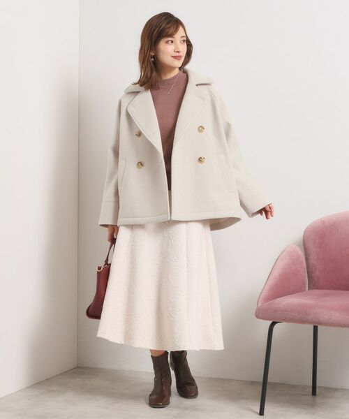 ITS'DEMO / イッツデモ ピーコート | カットメルトンミドル丈コート | 詳細9