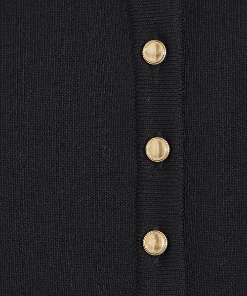 ITS'DEMO / イッツデモ ミニ丈・ひざ丈ワンピース | 【縮みに強い／洗濯機OK】ヘンリーネックニットワンピース | 詳細6