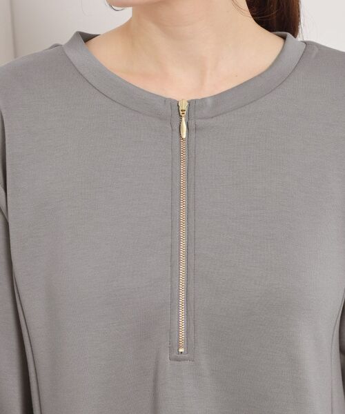 ITS'DEMO / イッツデモ ロング・マキシ丈ワンピース | 【洗濯機OK】フロントジップワンピース | 詳細12