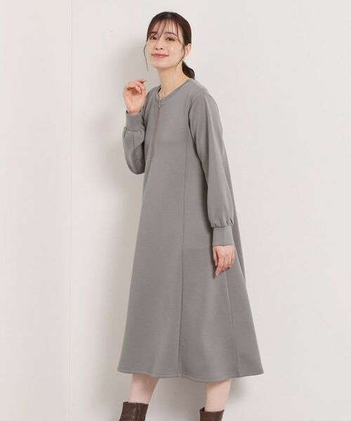 ITS'DEMO / イッツデモ ロング・マキシ丈ワンピース | 【洗濯機OK】フロントジップワンピース | 詳細5