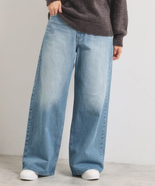 ITS'DEMO / イッツデモ デニムパンツ | Lee Babe ワイドジーンズ(サックスブルー(090))