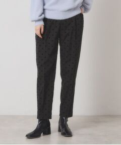 ITS'DEMO / イッツデモ パンツ | 【手洗い可／ウエストゴム】フロッキードットパンツ