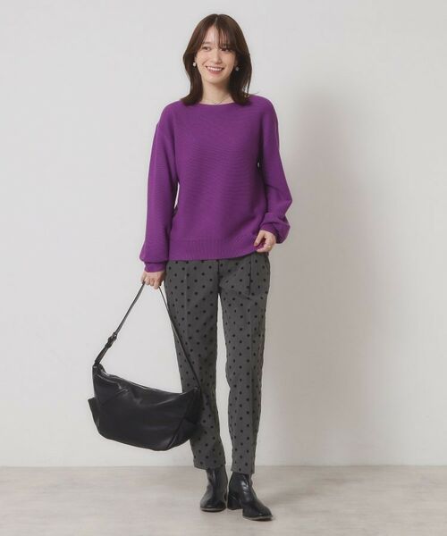 ITS'DEMO / イッツデモ パンツ | 【手洗い可／ウエストゴム】フロッキードットパンツ | 詳細10