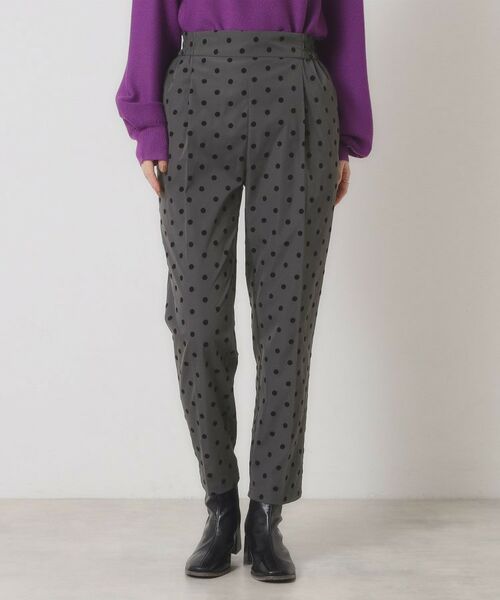 ITS'DEMO / イッツデモ パンツ | 【手洗い可／ウエストゴム】フロッキードットパンツ | 詳細13