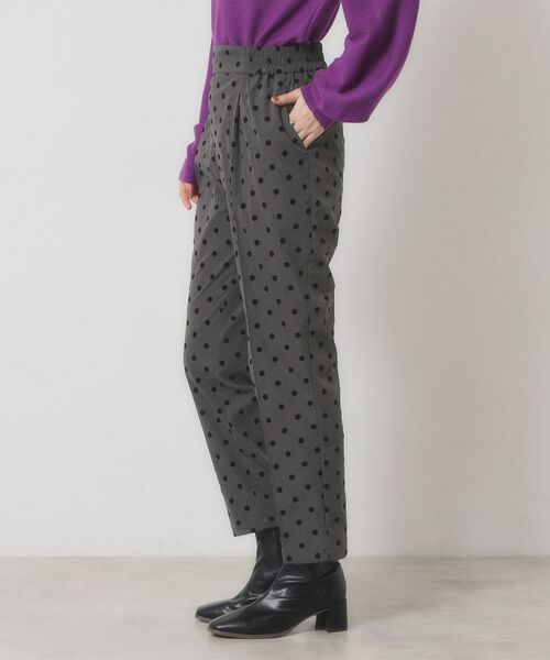 ITS'DEMO / イッツデモ パンツ | 【手洗い可／ウエストゴム】フロッキードットパンツ | 詳細14