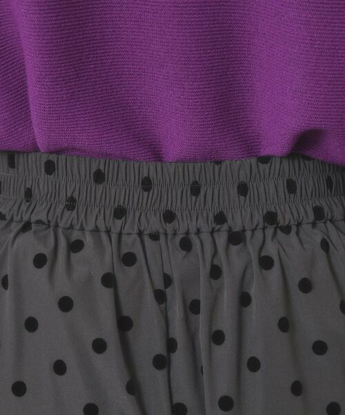 ITS'DEMO / イッツデモ パンツ | 【手洗い可／ウエストゴム】フロッキードットパンツ | 詳細17