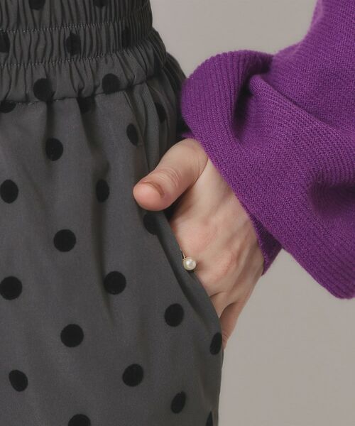 ITS'DEMO / イッツデモ パンツ | 【手洗い可／ウエストゴム】フロッキードットパンツ | 詳細18