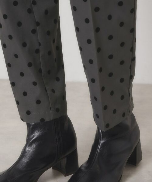 ITS'DEMO / イッツデモ パンツ | 【手洗い可／ウエストゴム】フロッキードットパンツ | 詳細19