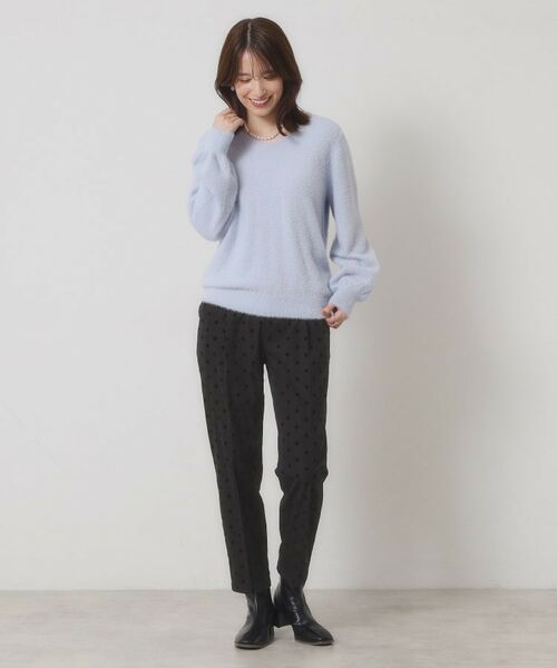 ITS'DEMO / イッツデモ パンツ | 【手洗い可／ウエストゴム】フロッキードットパンツ | 詳細2