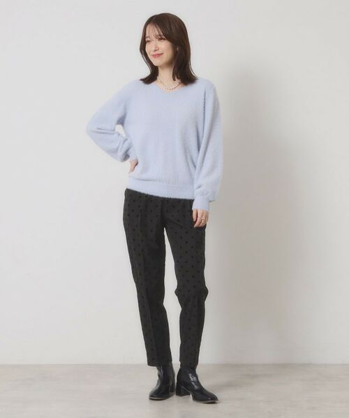 ITS'DEMO / イッツデモ パンツ | 【手洗い可／ウエストゴム】フロッキードットパンツ | 詳細3