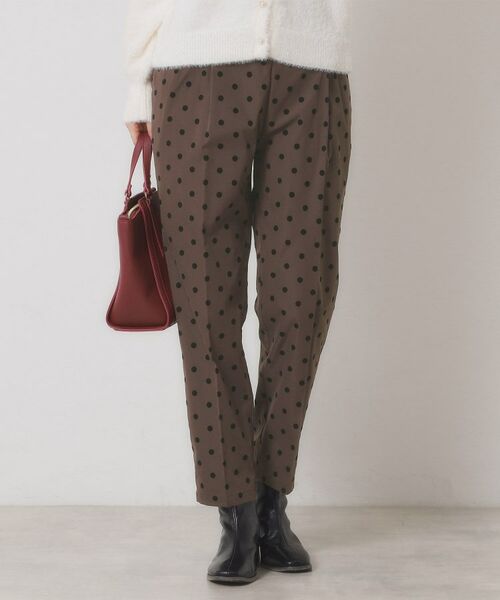 ITS'DEMO / イッツデモ パンツ | 【手洗い可／ウエストゴム】フロッキードットパンツ | 詳細5