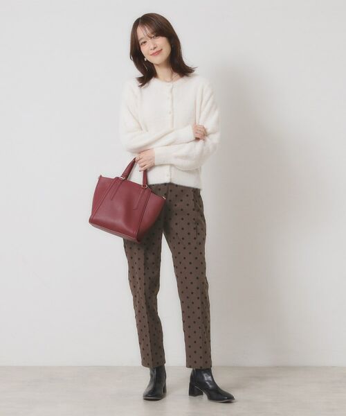 ITS'DEMO / イッツデモ パンツ | 【手洗い可／ウエストゴム】フロッキードットパンツ | 詳細6