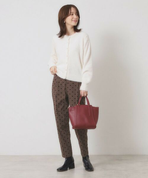 ITS'DEMO / イッツデモ パンツ | 【手洗い可／ウエストゴム】フロッキードットパンツ | 詳細7