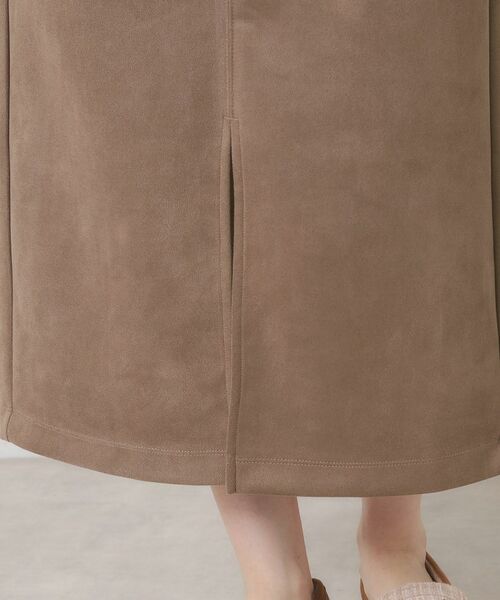 ITS'DEMO / イッツデモ ロング・マキシ丈スカート | 【マシンウォッシャブル／ウエストゴム】カットスエードスカート | 詳細19