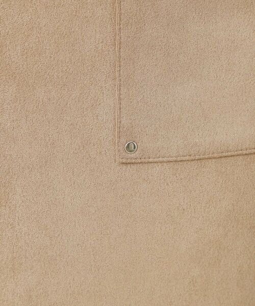 ITS'DEMO / イッツデモ ロング・マキシ丈スカート | 【マシンウォッシャブル／ウエストゴム】カットスエードスカート | 詳細8