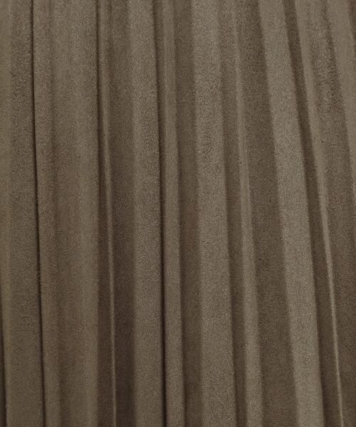 ITS'DEMO / イッツデモ ロング・マキシ丈スカート | 【手洗い可/ウエストゴム】フェイクスエードプリーツスカート | 詳細12